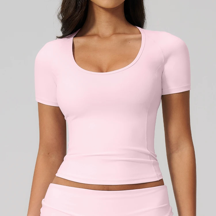 Clothes For Fitness Custom Logo Yoga Wear Fitness Clothing Fitness T-Shirts - 图片 6