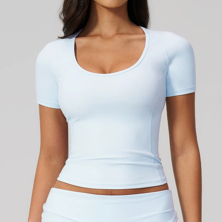 Clothes For Fitness Custom Logo Yoga Wear Fitness Clothing Fitness T-Shirts - 图片 5