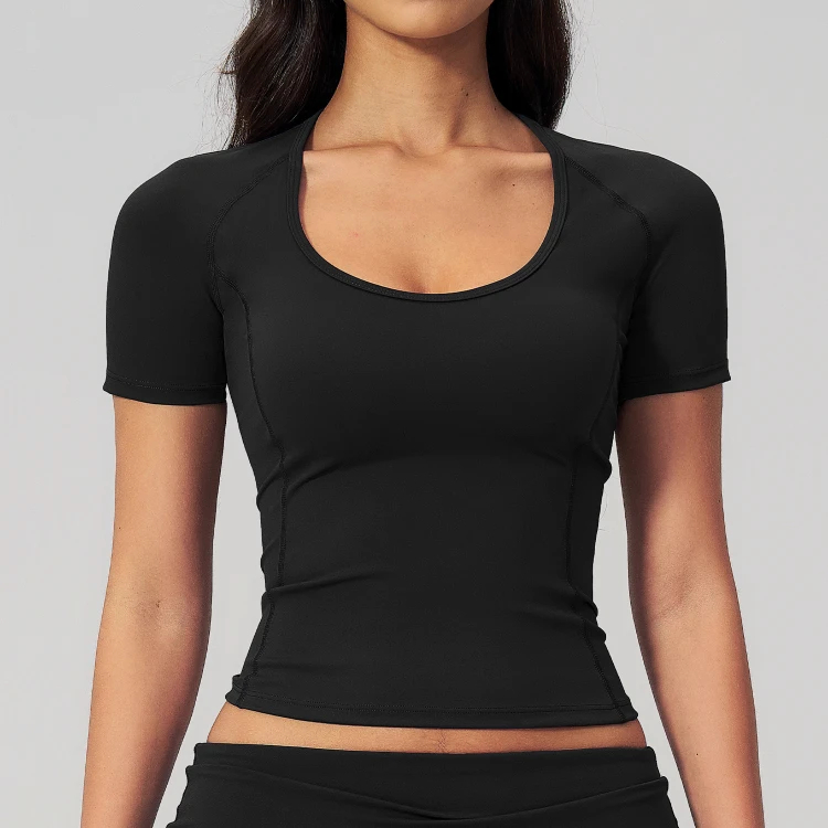 Clothes For Fitness Custom Logo Yoga Wear Fitness Clothing Fitness T-Shirts - 图片 4