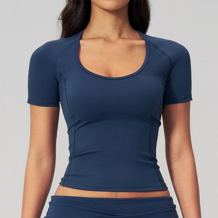 Clothes For Fitness Custom Logo Yoga Wear Fitness Clothing Fitness T-Shirts - 图片 3