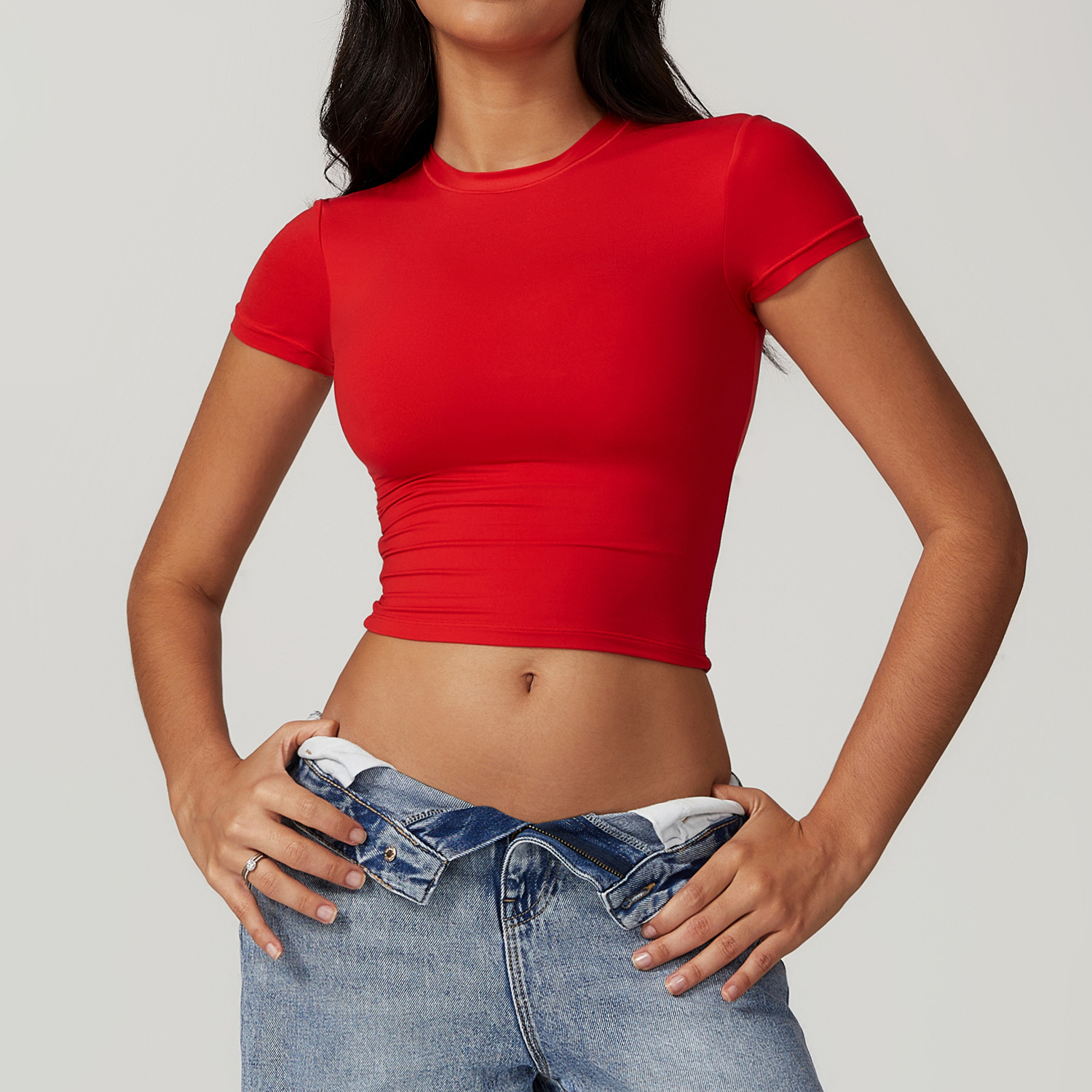 Custom Personalised Gym Clothing Manufacturer Crop Top - 图片 6