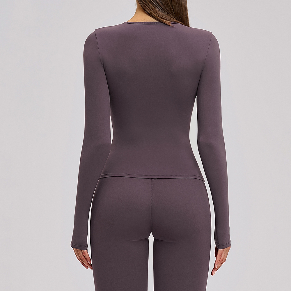 Private Label Yoga Wear Personalised Fitness Clothing Pilates Clothing Top Manufacturers Long Sleeve
