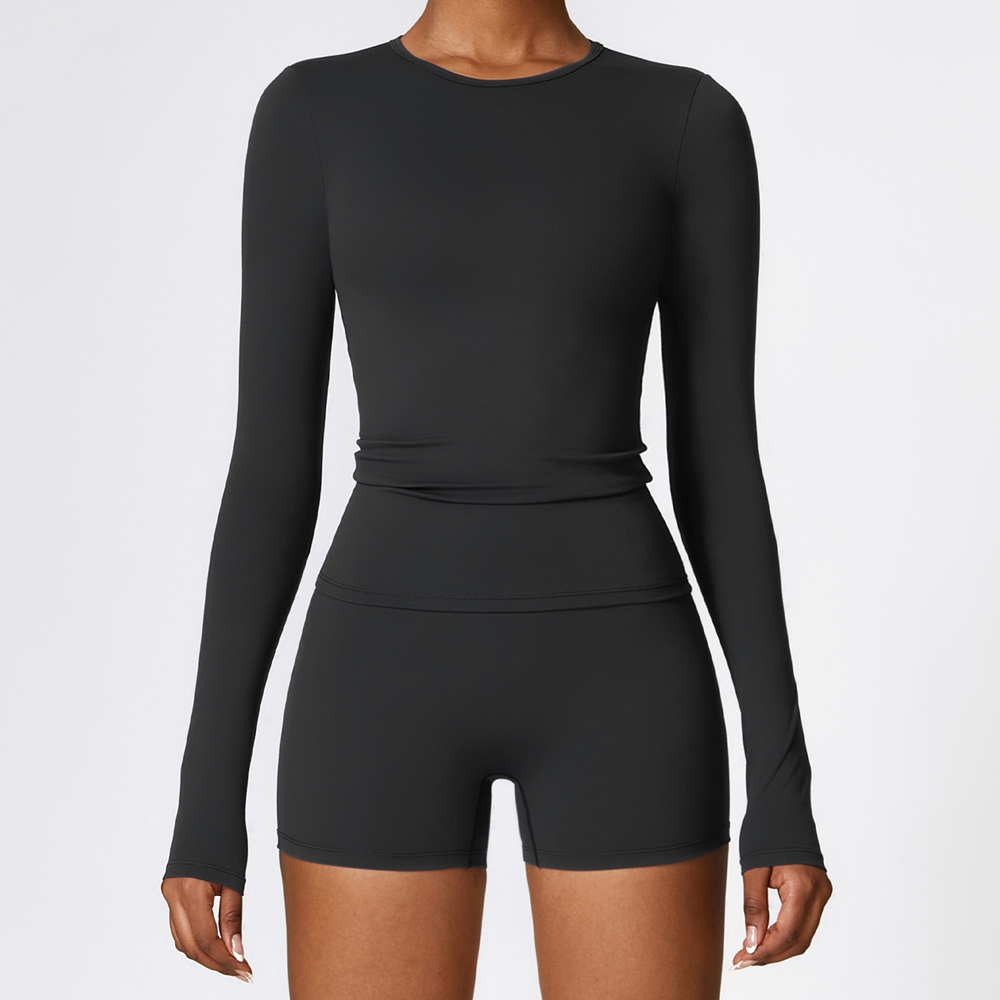 Private Label Yoga Wear Personalised Fitness Clothing Pilates Clothing Top Manufacturers Long Sleeve
