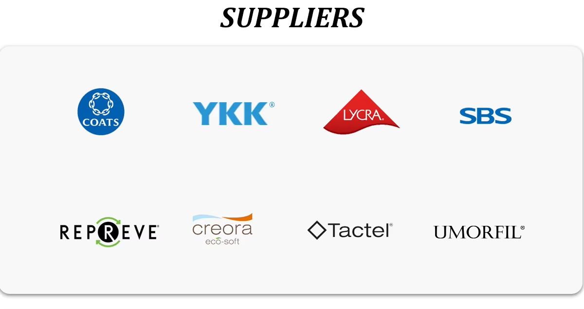 Our Fabric Suppliers