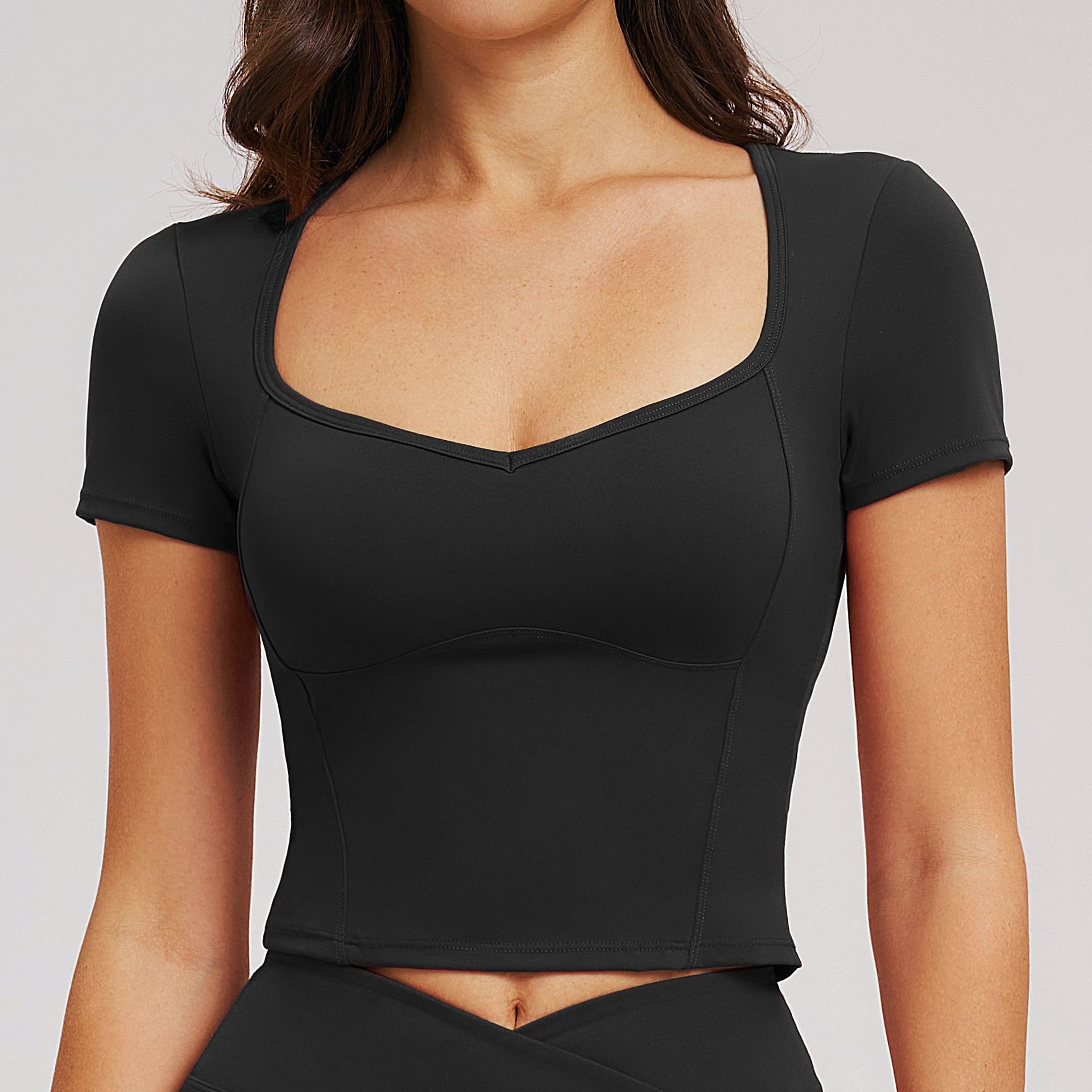 Gym Apparel Custom Activewear Clothing Manufacturers Slim Fit T-Shirt