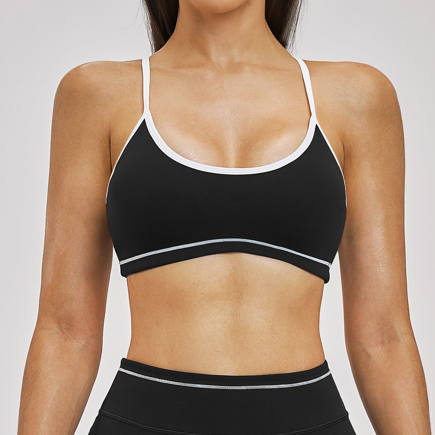 Yoga Wear for Small Brands Custom Fitness Brand Quick Dry Bra Regular Bra - 图片 5
