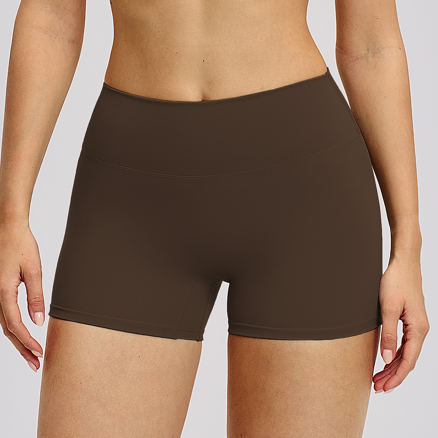 Yoga Wear for Small Brands Custom Yoga Wear Manufacturer Minimal Style Yoga Shorts