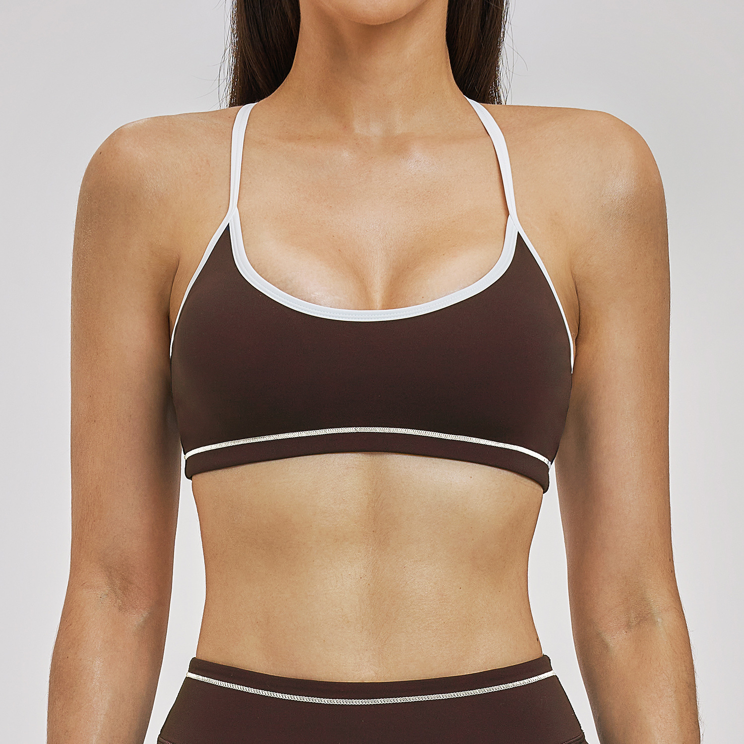 Yoga Wear for Small Brands Custom Fitness Brand Quick Dry Bra Regular Bra - 图片 3