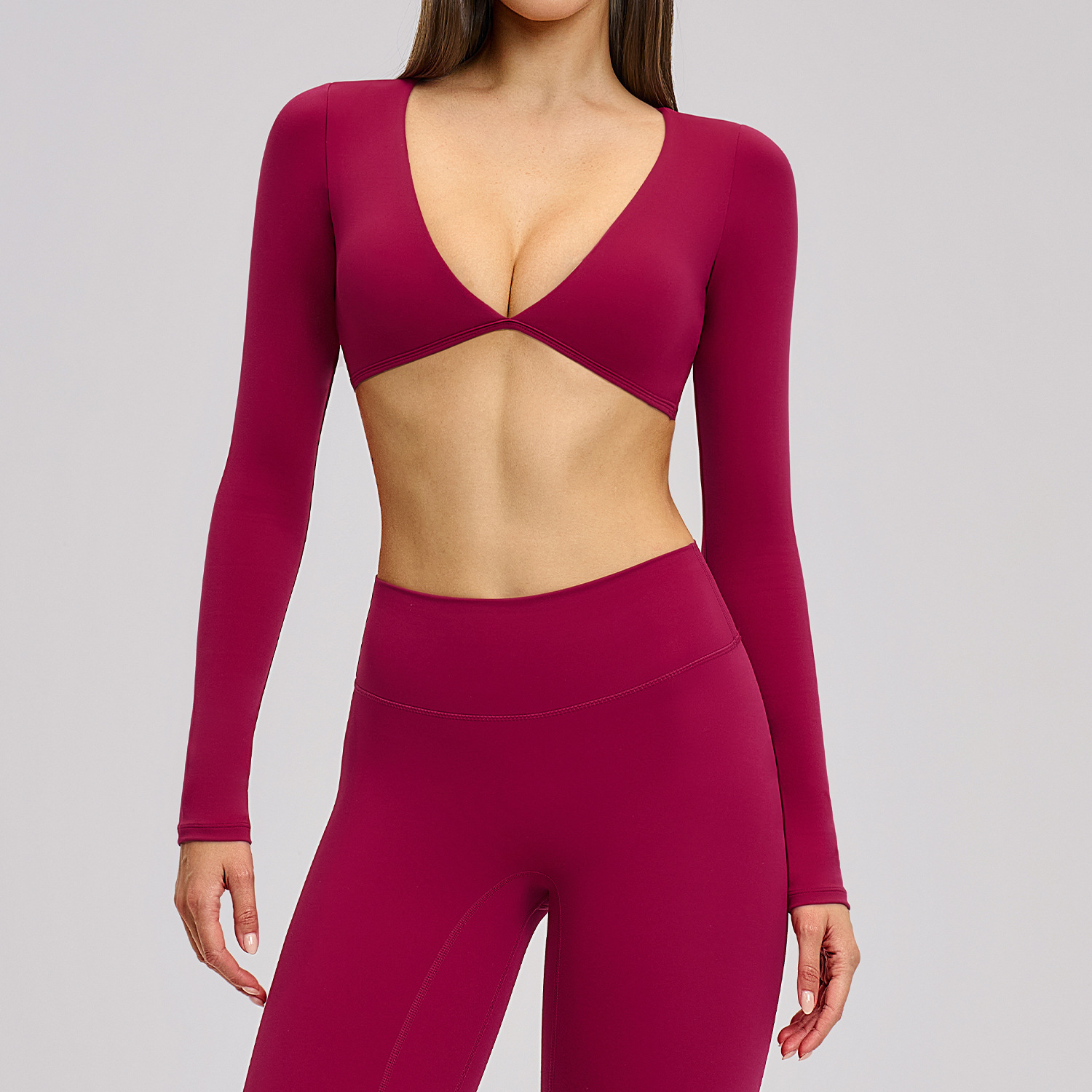 Yoga Wear for Startup Brands Personalised Fitness Clothing Seamless Athletic Wear Fitness T-Shirt