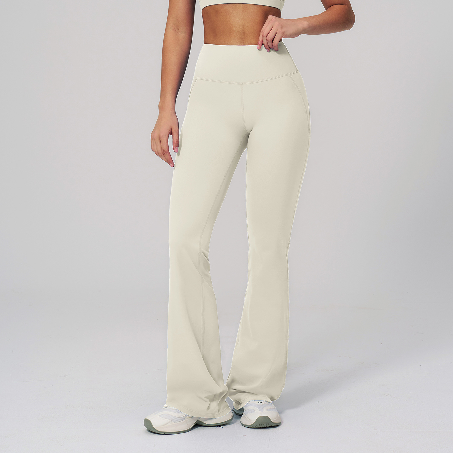 Fitness Apparel Custom Yoga Wear Manufacturer Tight Fitting Wide Leg Flare Pants - 图片 5