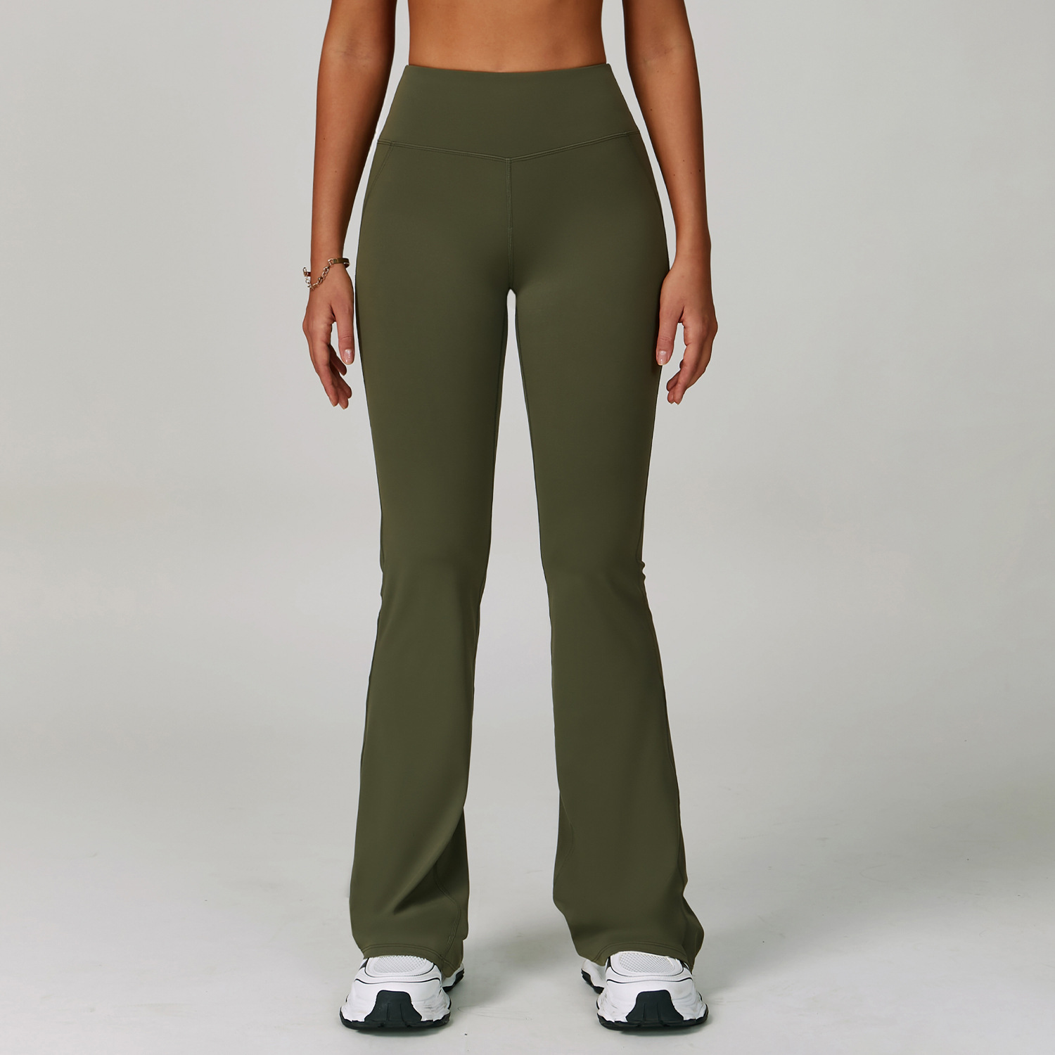 Fitness Apparel Custom Yoga Wear Manufacturer Tight Fitting Wide Leg Flare Pants - 图片 8