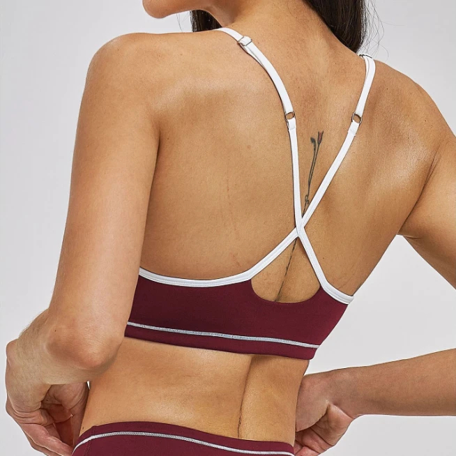 Yoga Wear for Small Brands Custom Fitness Brand Quick Dry Bra Regular Bra - 图片 2