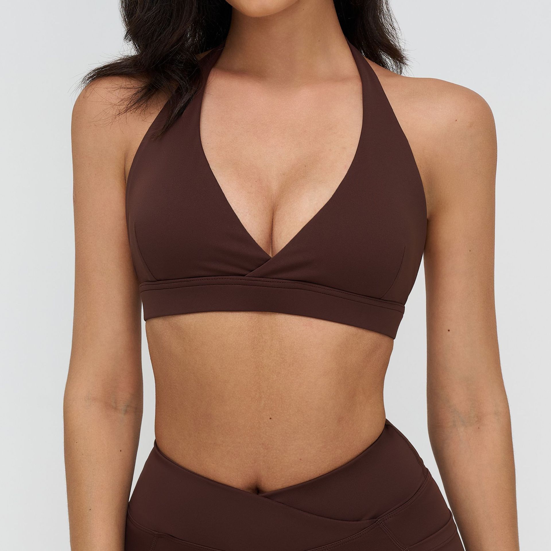 Squat Proof Yoga Wear Custom Activewear Cropped Bra Best Material For Bras