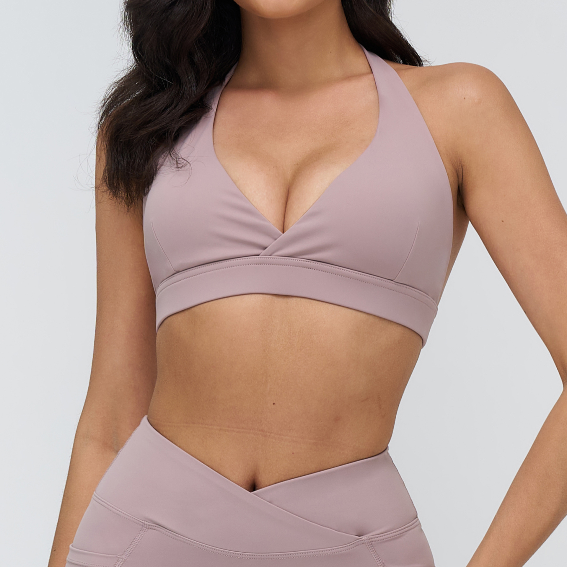 Squat Proof Yoga Wear Custom Activewear Cropped Bra Best Material For Bras