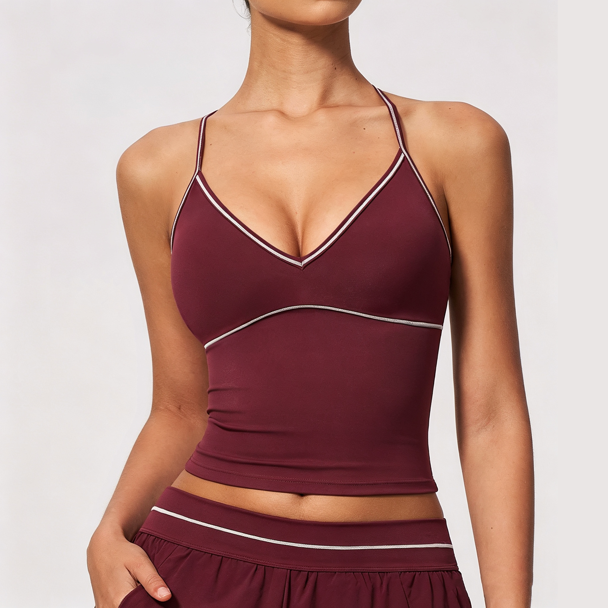 Best Material Custom Fitness Brand Womens Sportswear Fitness Tank Tops