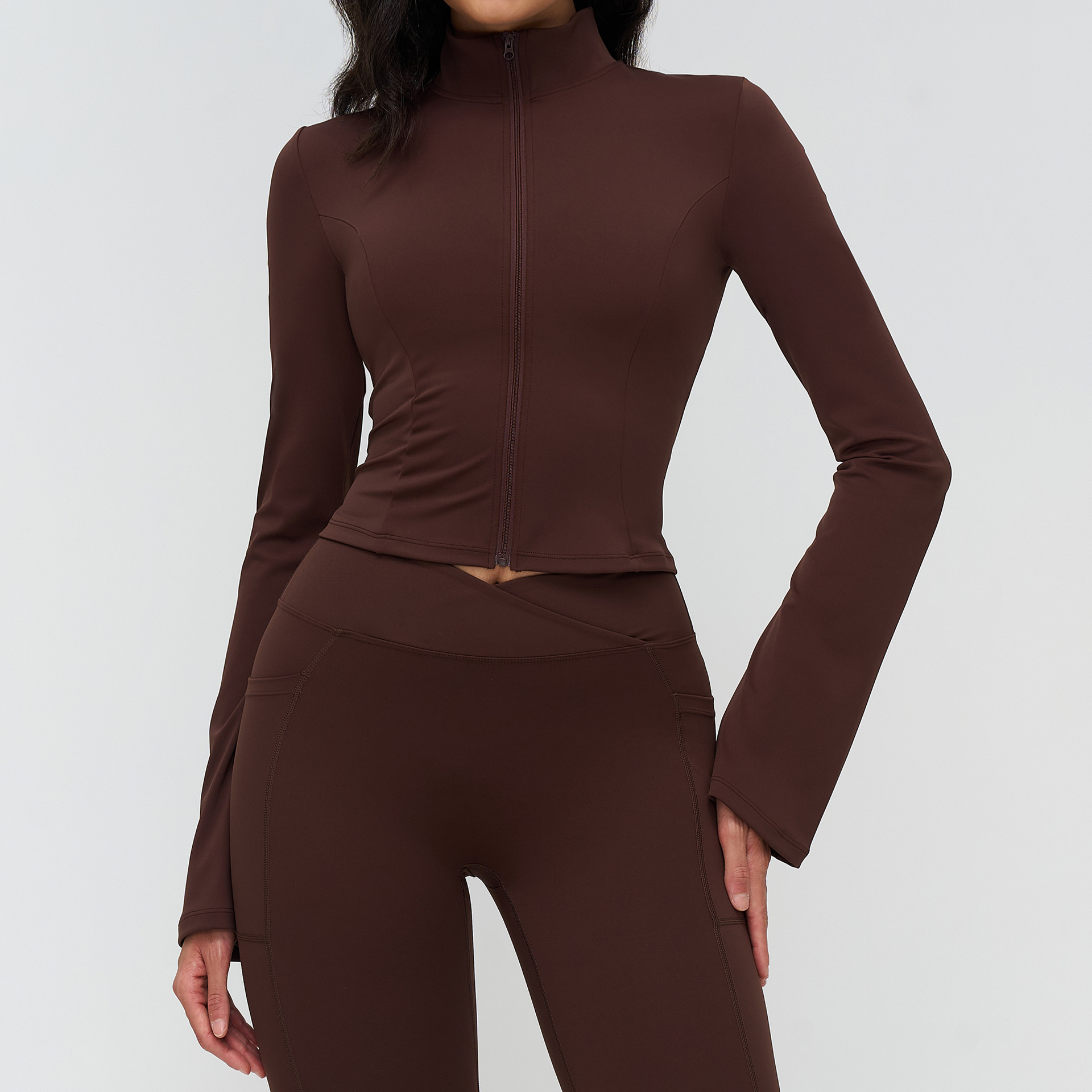 Small MOQ Activewear Private Label In Bulk Fitness Jacket