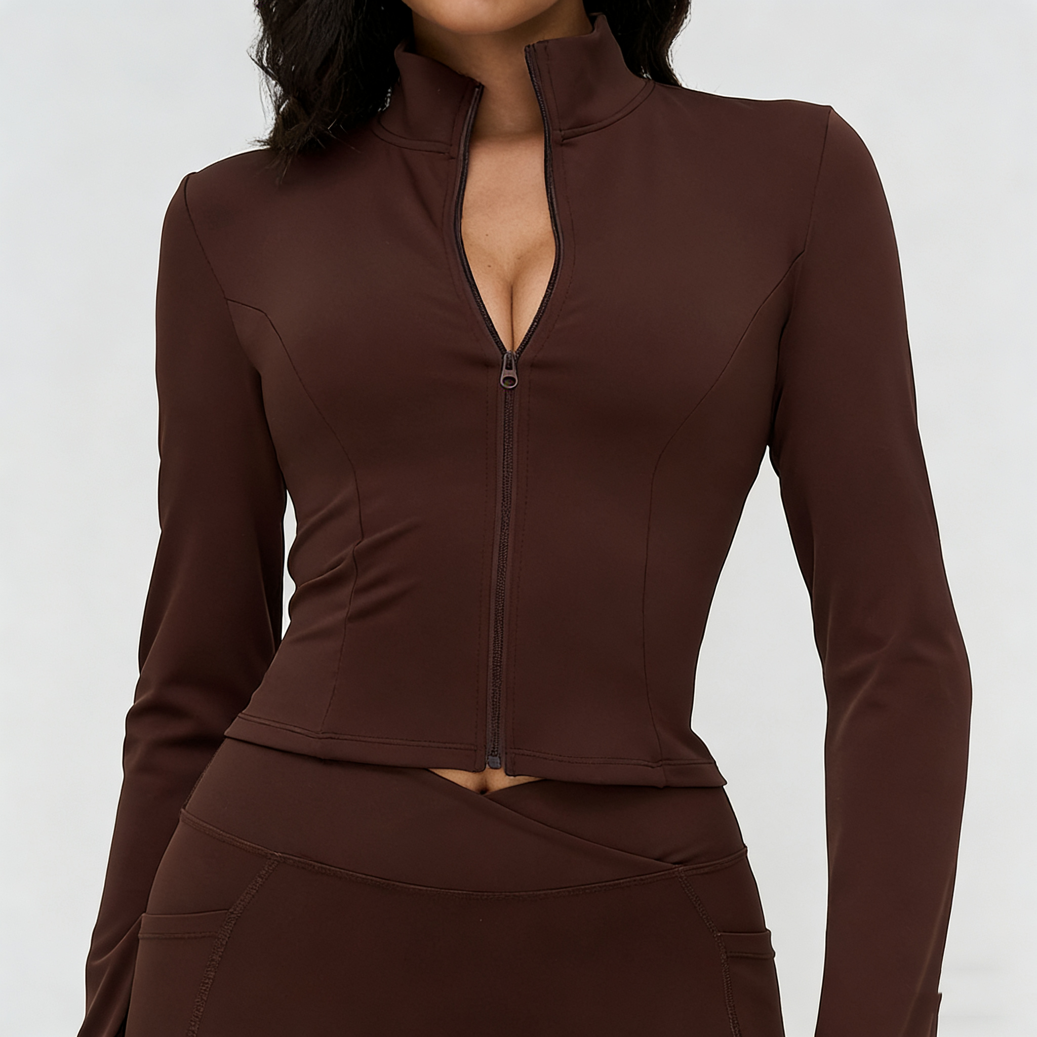 Small MOQ Activewear Private Label In Bulk Fitness Jacket