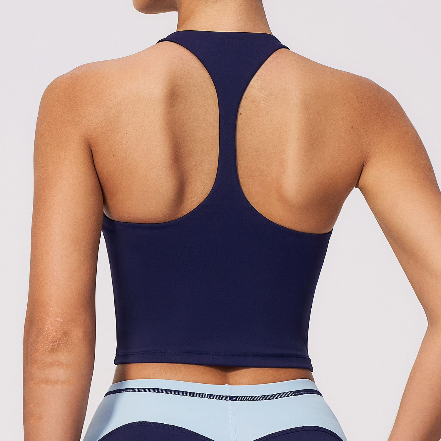 Low MOQ Yoga Wear Custom Gym Clothing Fabric Crossword Fitness Tank Tops