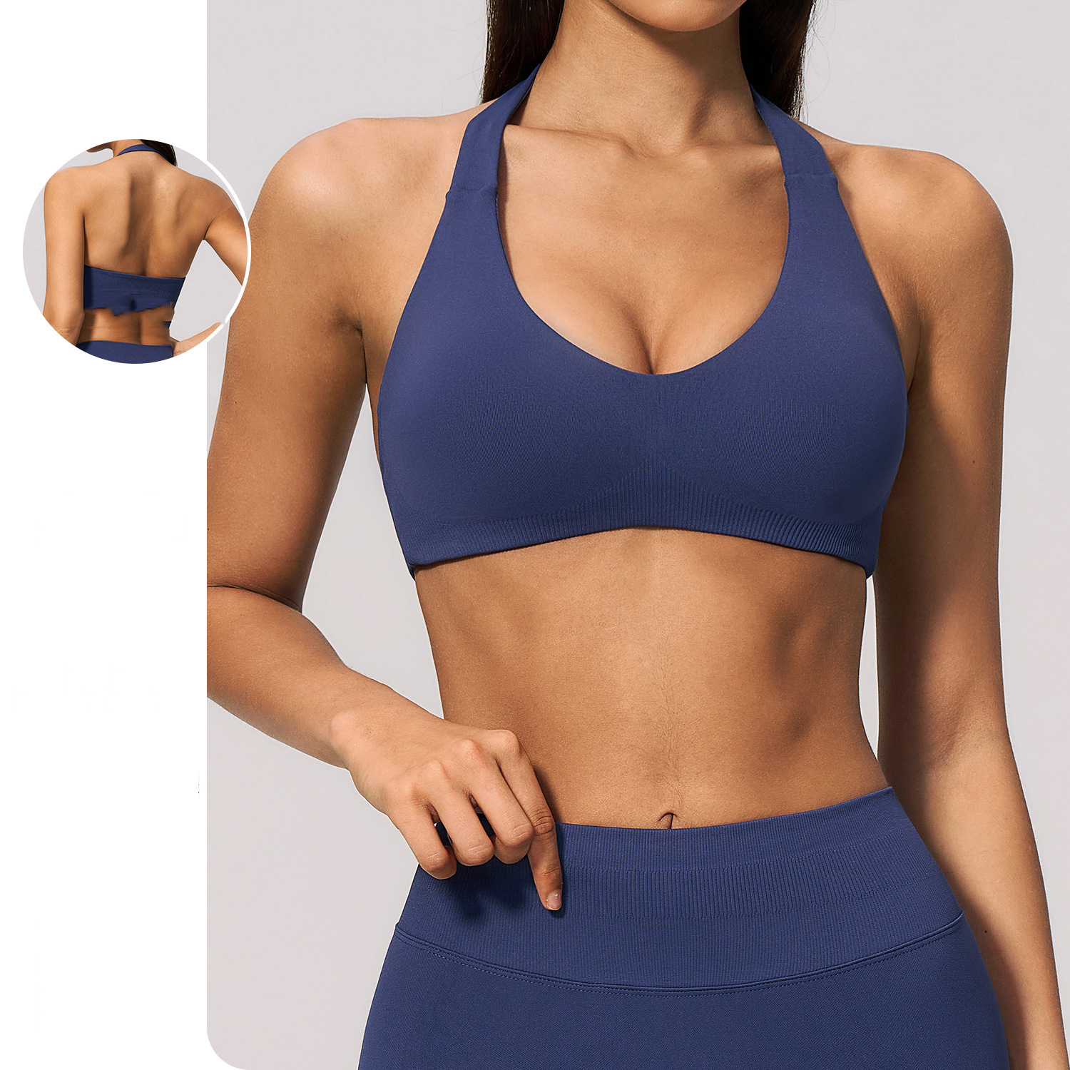 Squat Proof Yoga Wear Trademark Sportswear Seamless Manufacturer Have Padding Bras