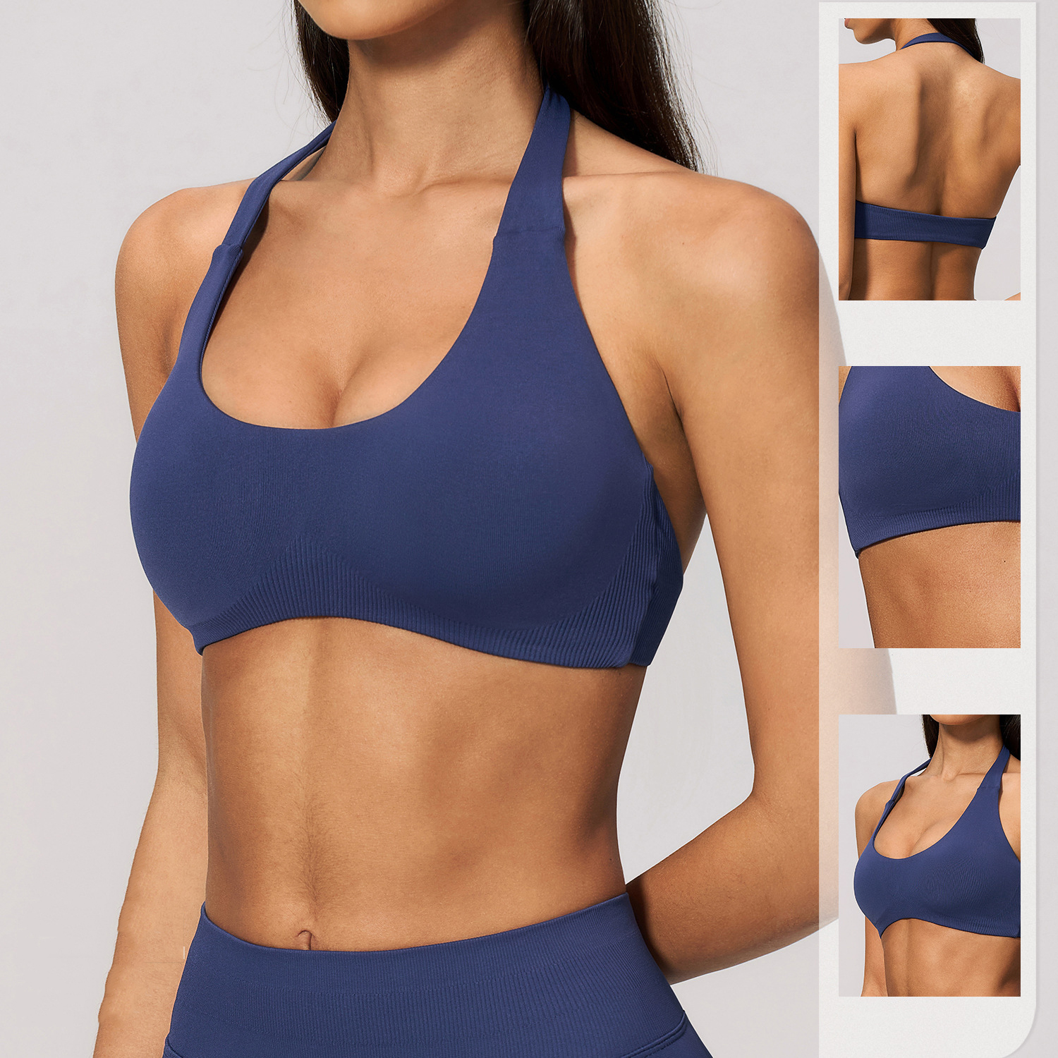 Squat Proof Yoga Wear Trademark Sportswear Seamless Manufacturer Have Padding Bras