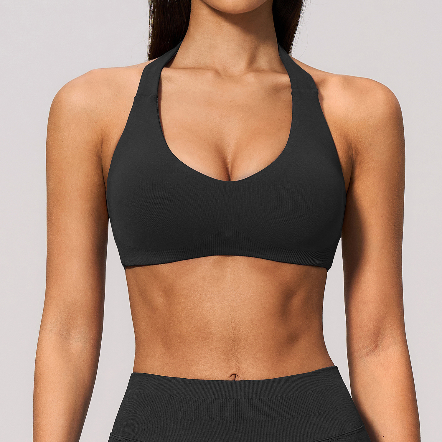Squat Proof Yoga Wear Trademark Sportswear Seamless Manufacturer Have Padding Bras