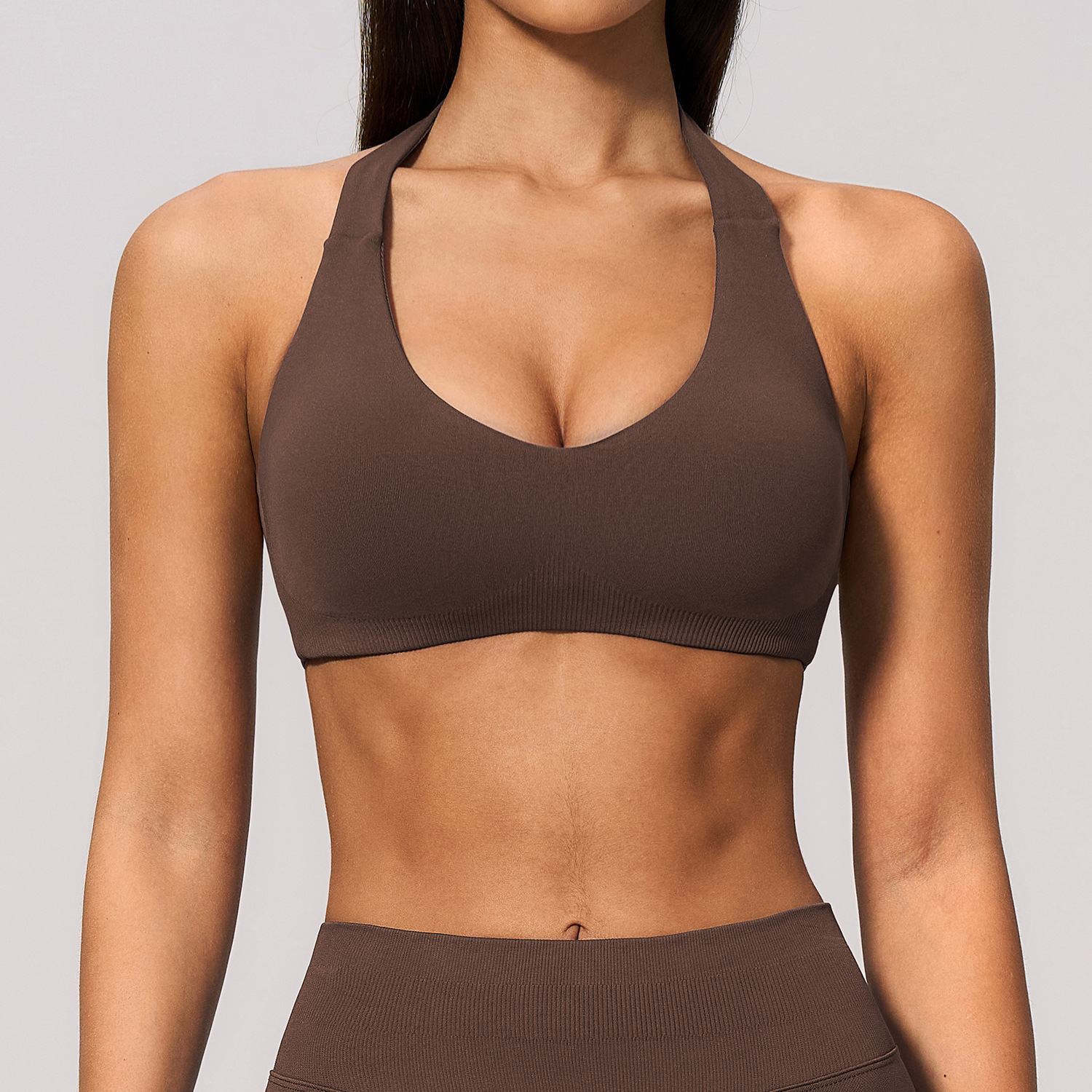 Squat Proof Yoga Wear Trademark Sportswear Seamless Manufacturer Have Padding Bras