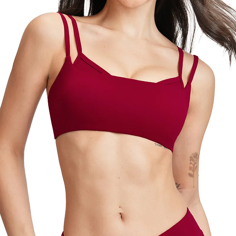 Gym Apparel Private Label Removable Padded Bra Best Material For Bras