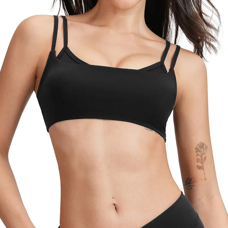 Gym Apparel Private Label Removable Padded Bra Best Material For Bras