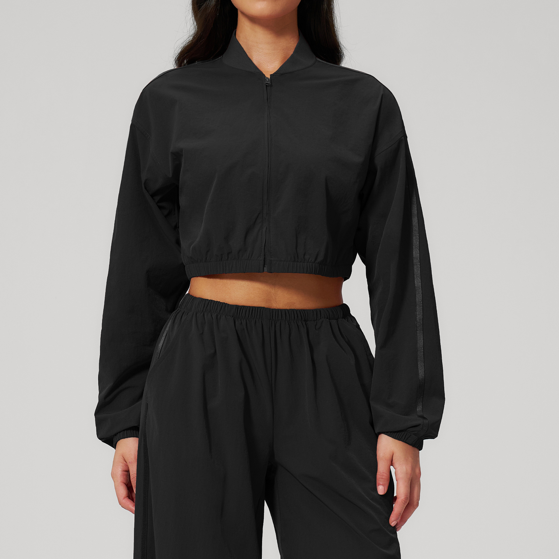 Activewear Manufacturer Custom Logo Yoga Wear Tight Fitting Activewear Jacket