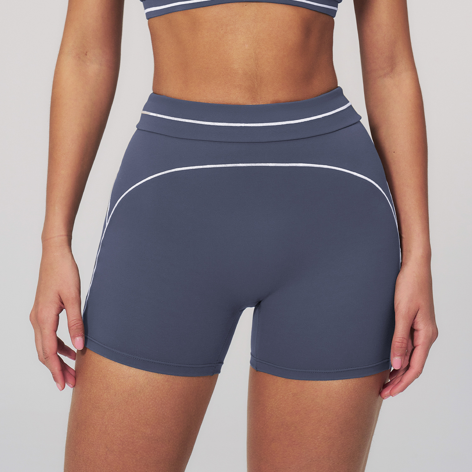 Clothing Brand Private Label Seamless Athletic Wear High Waist Biker Yoga Shorts