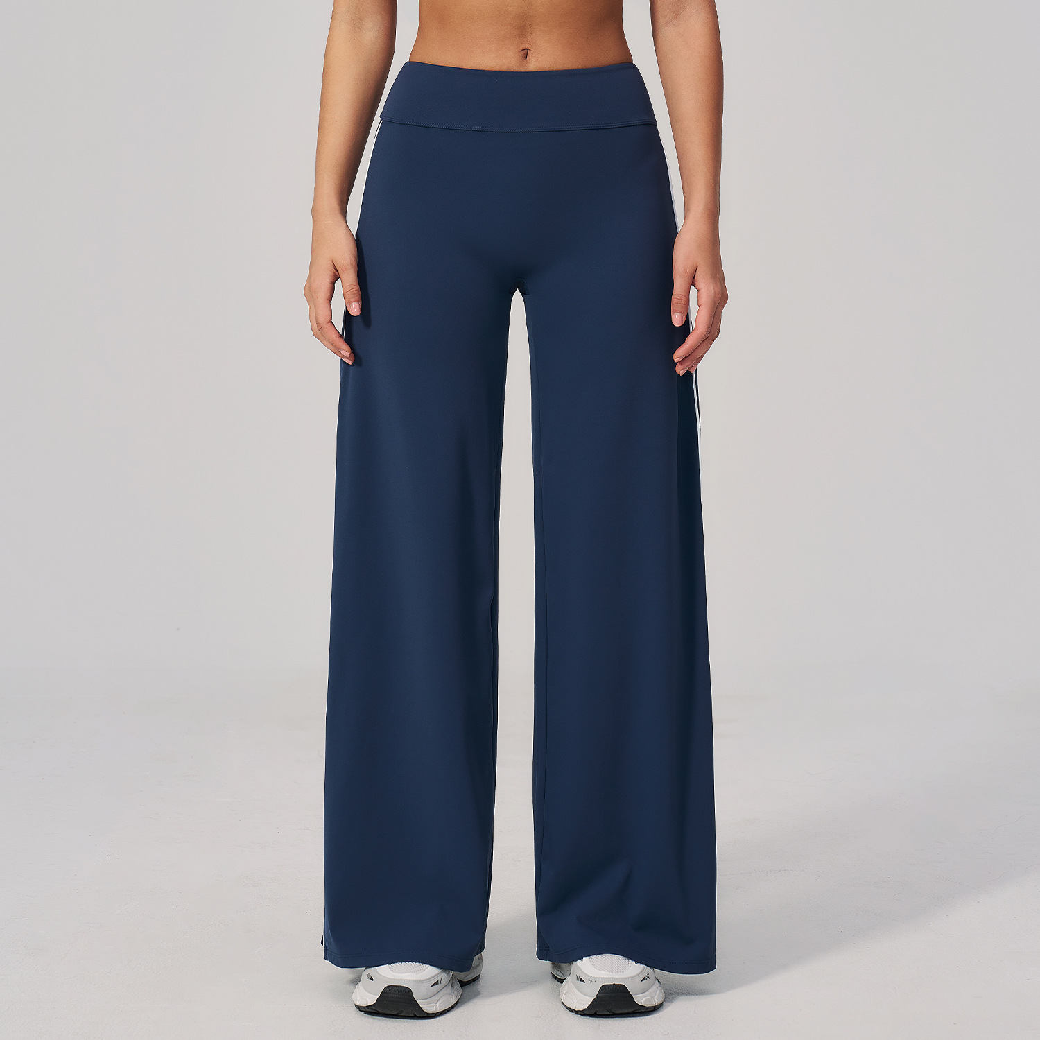 Yoga Clothing Manufacturer Custom Fitness Apparel Supplier China Wide Leg Elastic Waist Loose Sweatp...