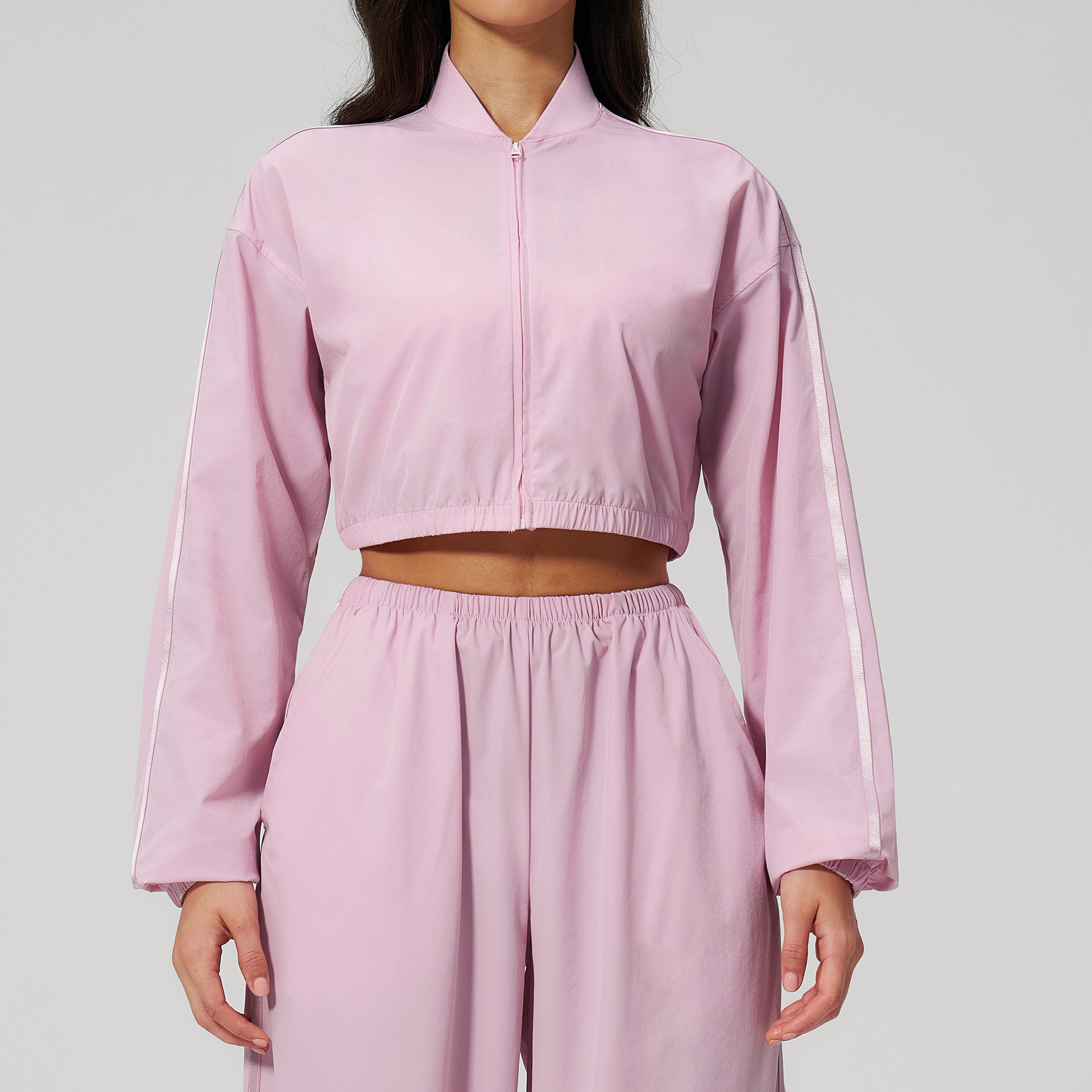 Activewear Manufacturer Custom Logo Yoga Wear Tight Fitting Activewear Jacket