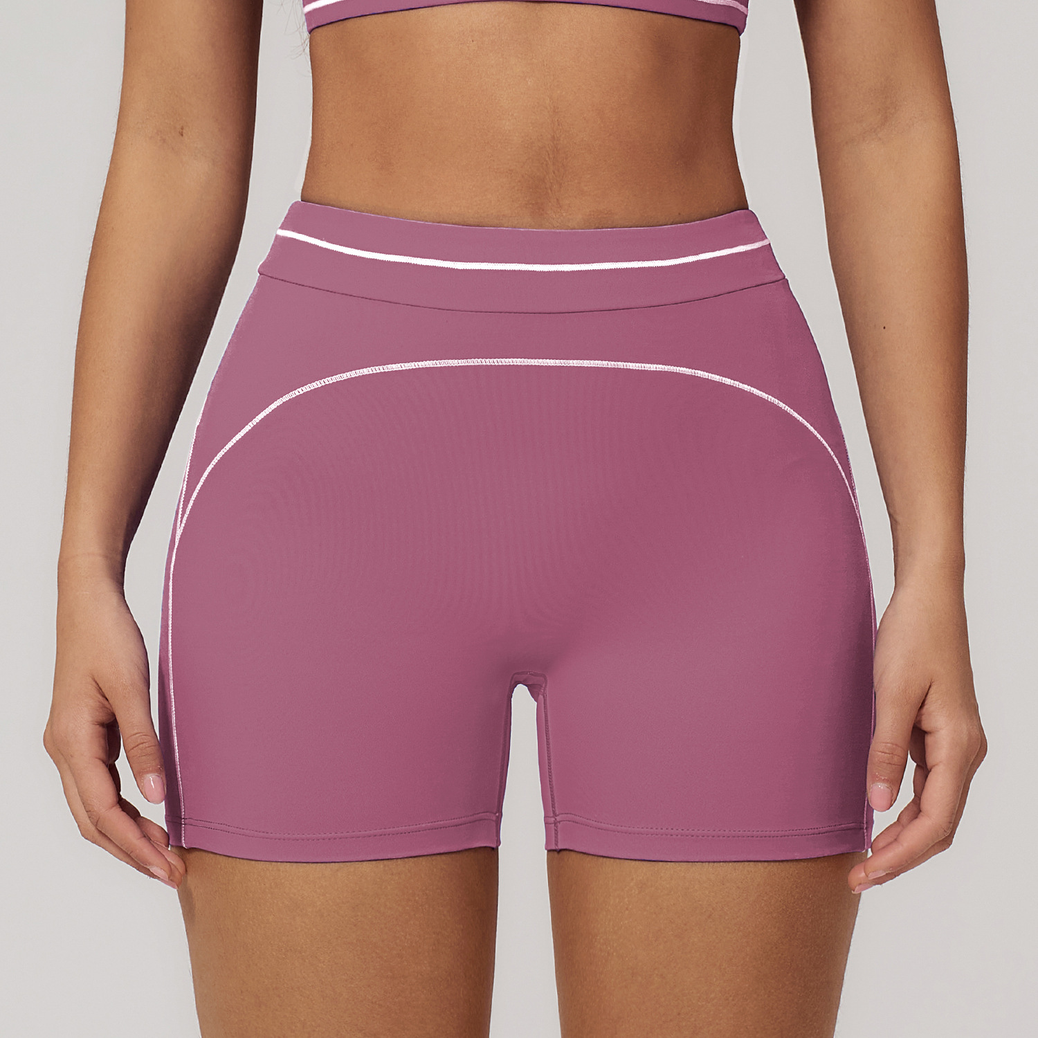 Clothing Brand Private Label Seamless Athletic Wear High Waist Biker Yoga Shorts