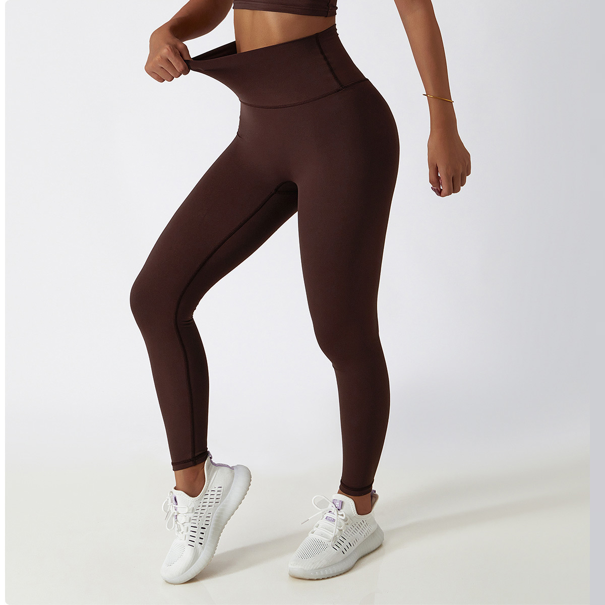 Private Label Fitness Apparel Custom Fitness Brand Suppliers Wholesale High Waistband Leggings
