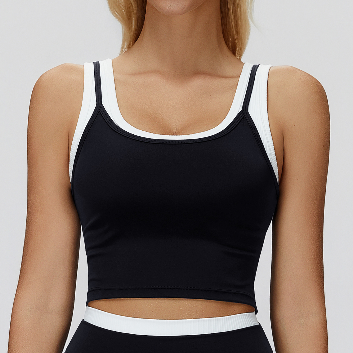 Yoga Studio Clothing Private Label Shark Athletic Apparel Slim Fit Tank Top