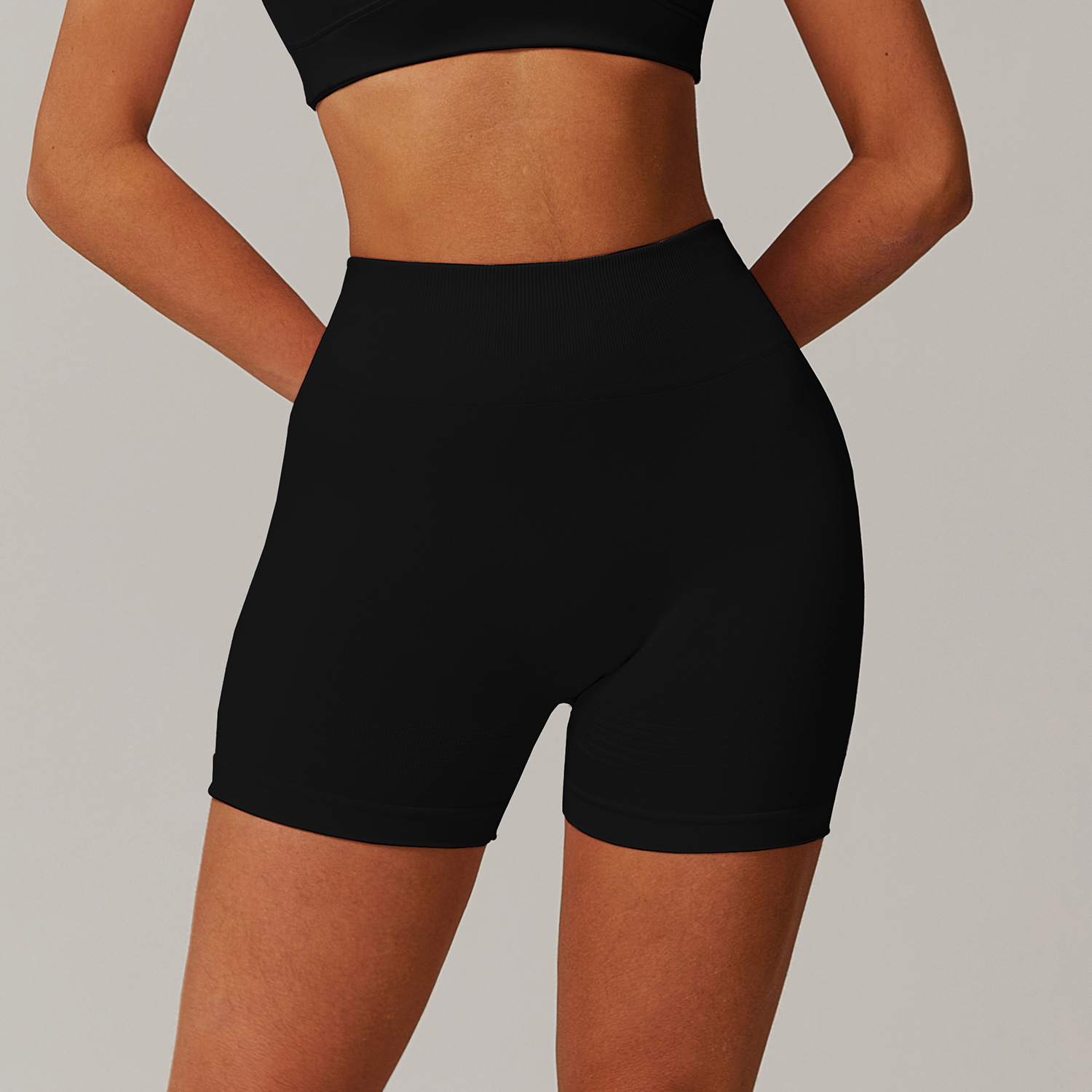 Premium Yoga Wear Custom Activewear Shark Workout Apparel Seamless Shorts