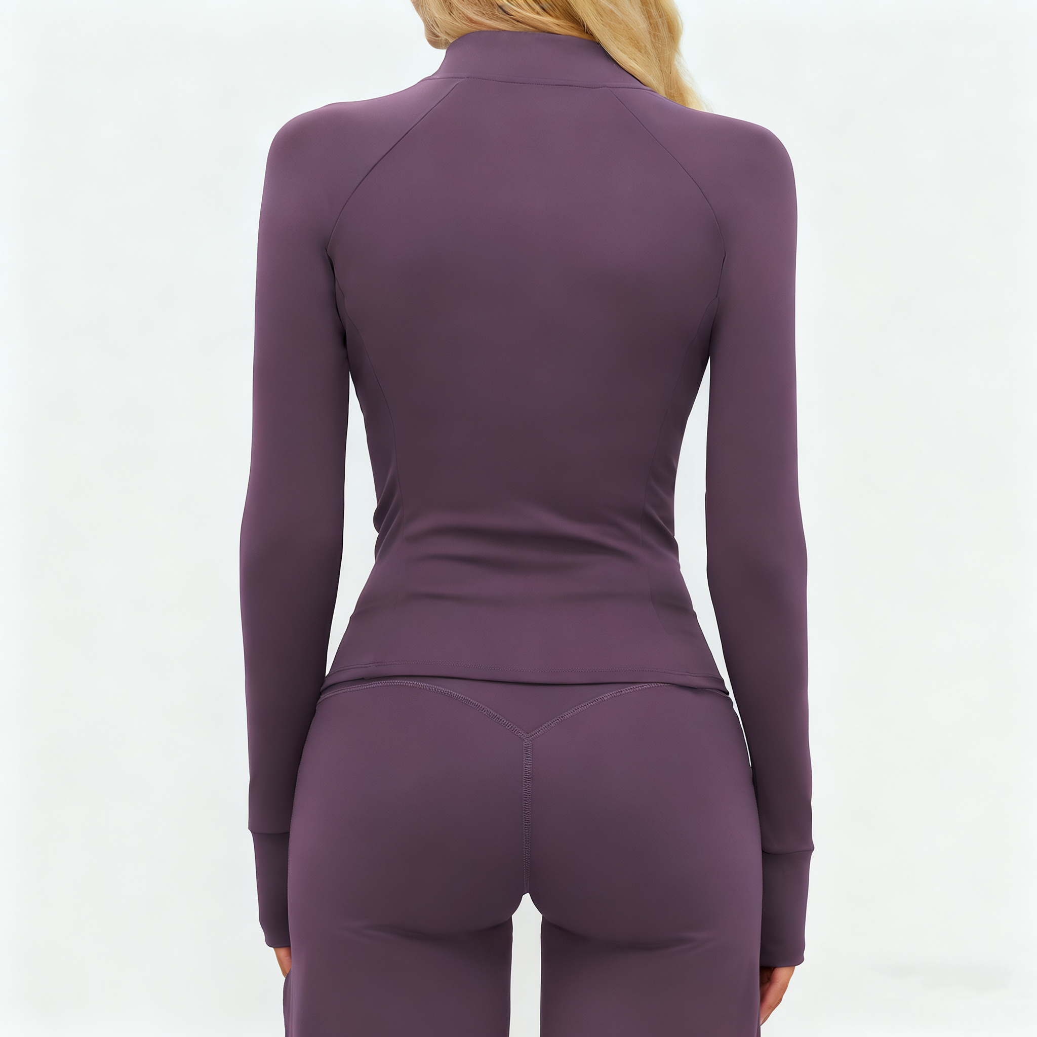 Yoga Wear for Small Brands Custom Logo Yoga Wear Minimal Style Track Jacket