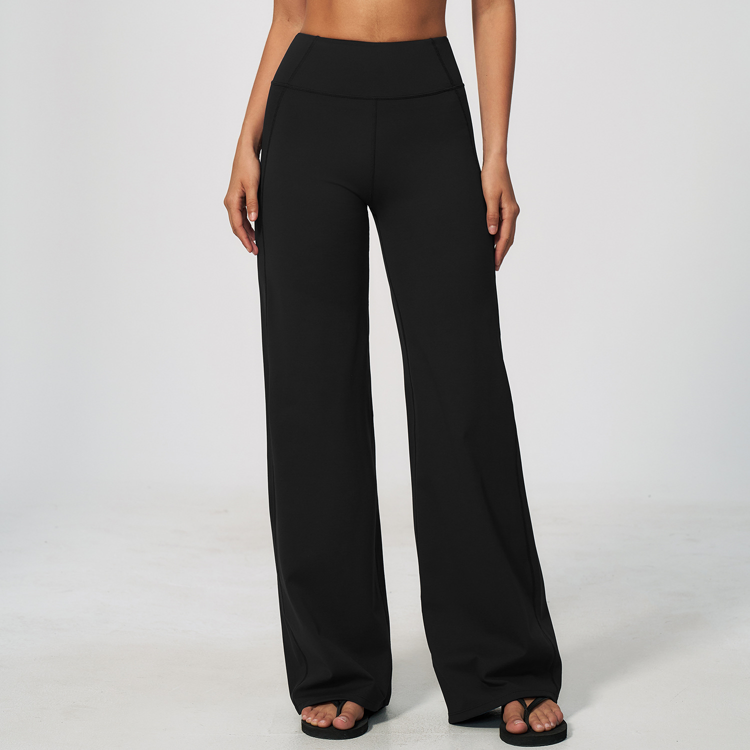 Clothing Brand Custom Activewear Manufacturers Wholesale Sportswear Apparel Wide Leg Elastic Waist L...