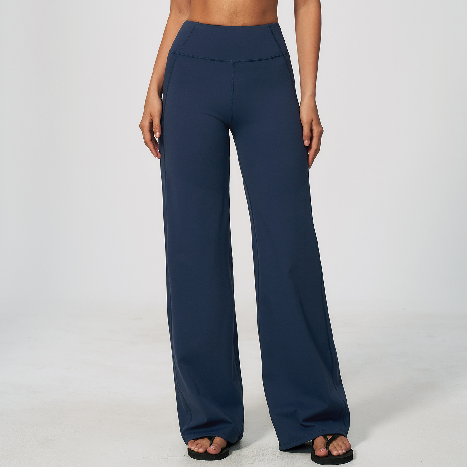 Clothing Brand Custom Activewear Manufacturers Wholesale Sportswear Apparel Wide Leg Elastic Waist L...