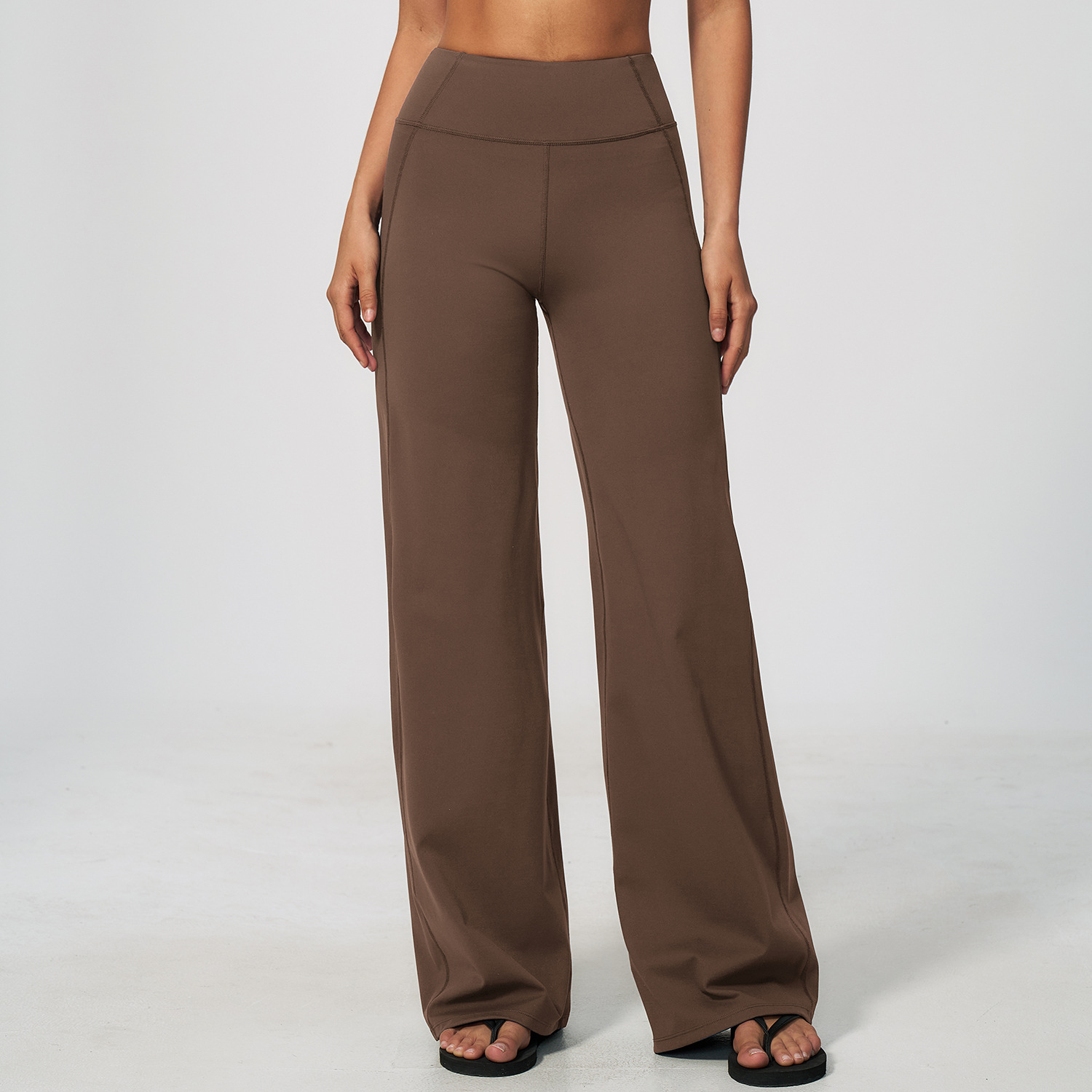 Clothing Brand Custom Activewear Manufacturers Wholesale Sportswear Apparel Wide Leg Elastic Waist L...