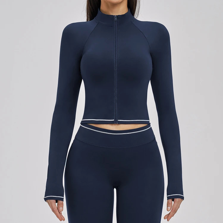 Yoga Wear for Startup Brands Custom Logo Yoga Wear Fitness Clothing Lightweight Jacket