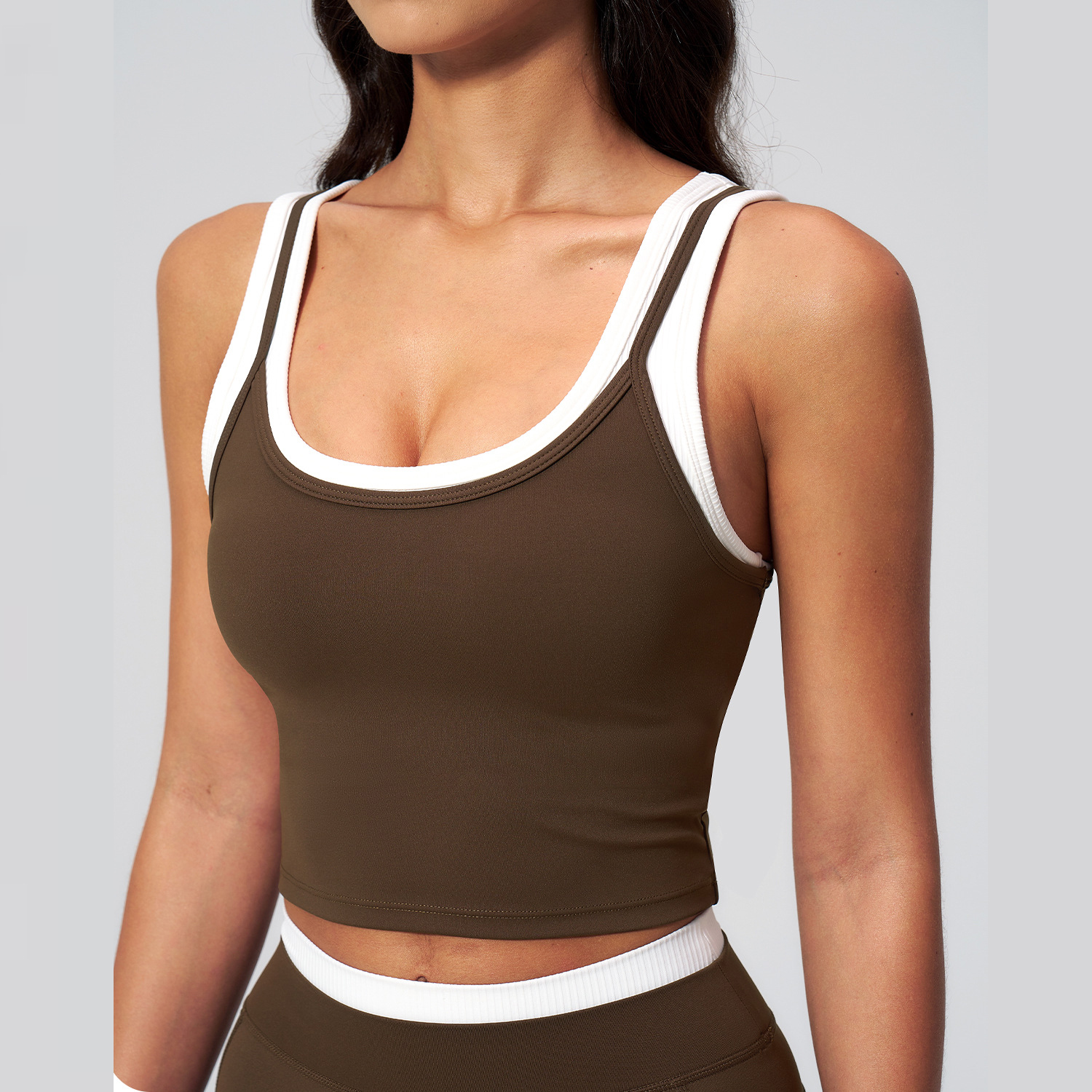 Yoga Studio Clothing Private Label Shark Athletic Apparel Slim Fit Tank Top