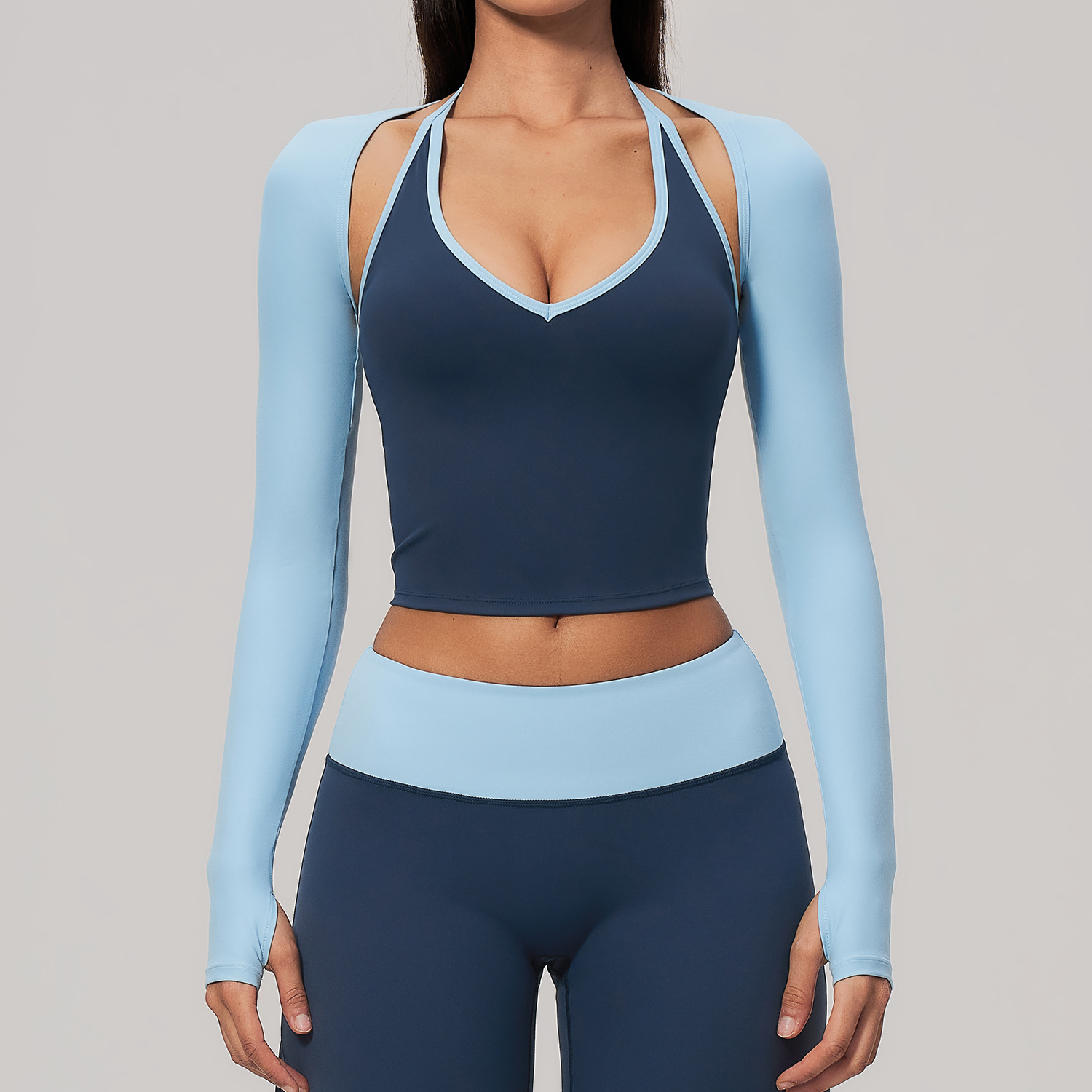 Chinese Sportswear Brands Private Label activewear supplier China Long-Sleeve Yoga Vest