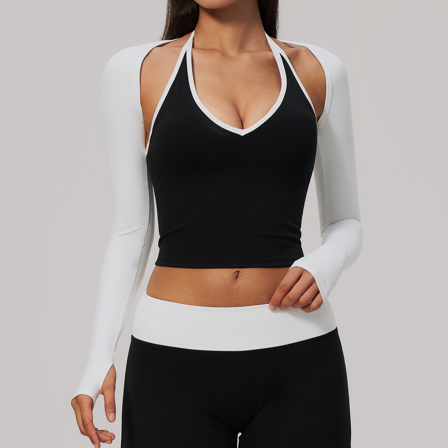 Chinese Sportswear Brands Private Label activewear supplier China Long-Sleeve Yoga Vest