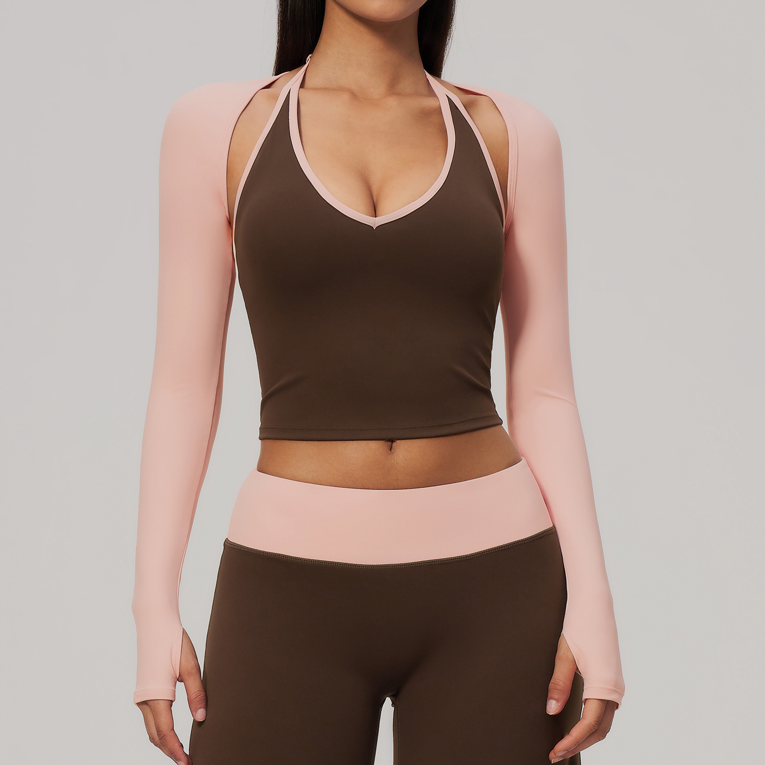 Chinese Sportswear Brands Private Label activewear supplier China Long-Sleeve Yoga Vest