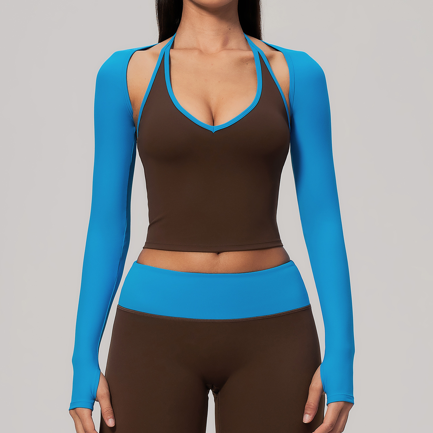 Chinese Sportswear Brands Private Label activewear supplier China Long-Sleeve Yoga Vest