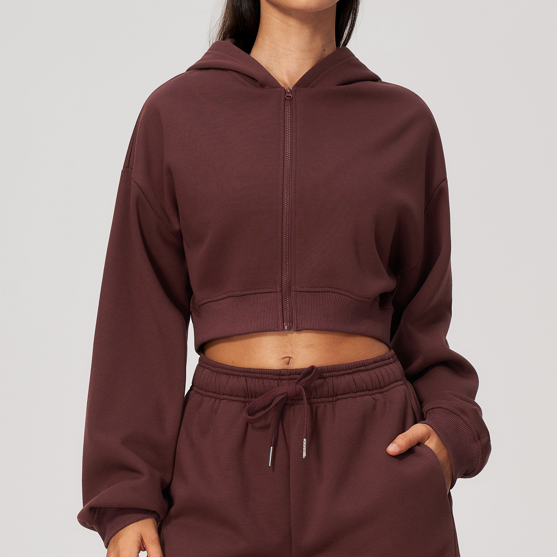 Activewear Manufacturer Custom Activewear Manufacturers Tight Fitting Full-Zip Jacket