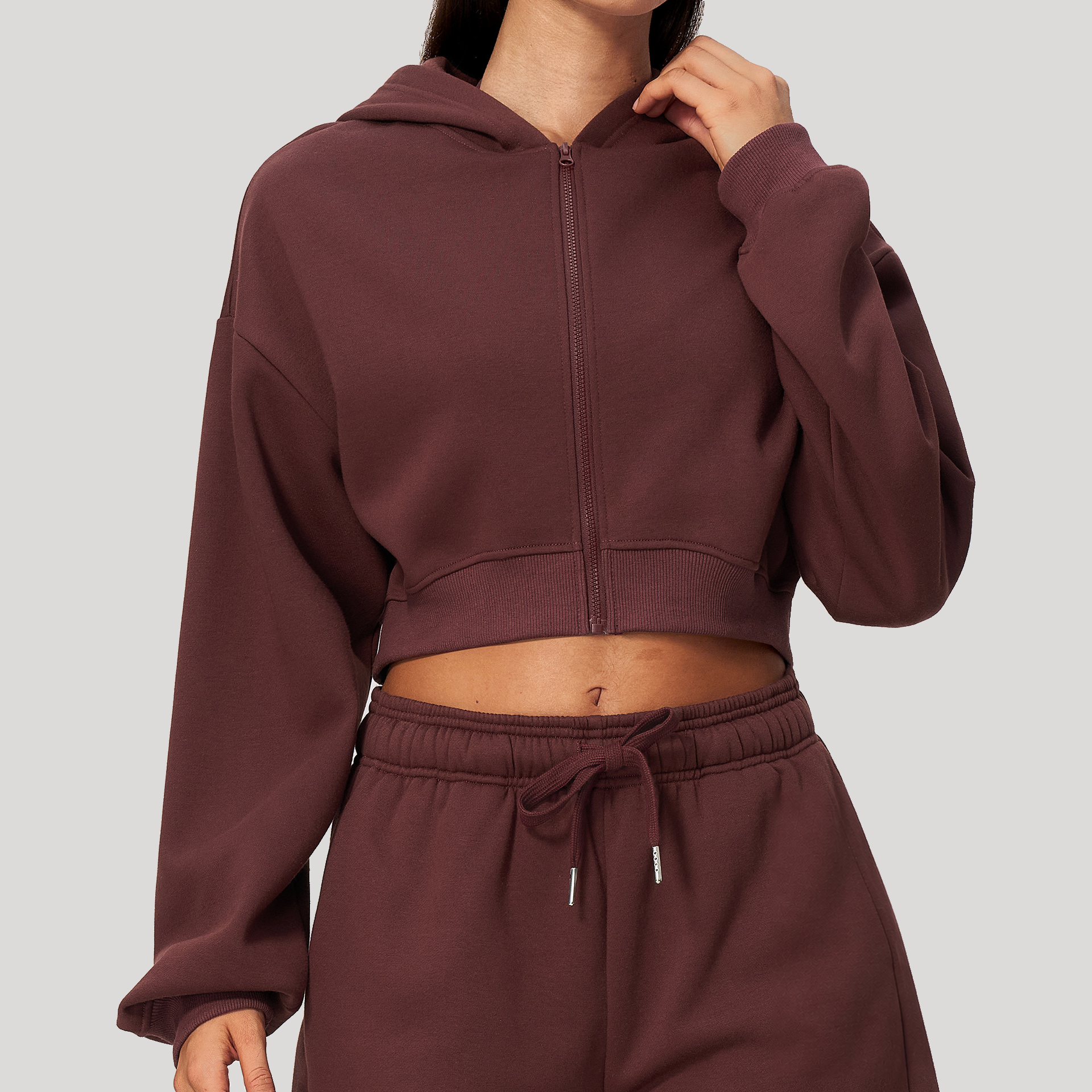 Activewear Manufacturer Custom Activewear Manufacturers Tight Fitting Full-Zip Jacket