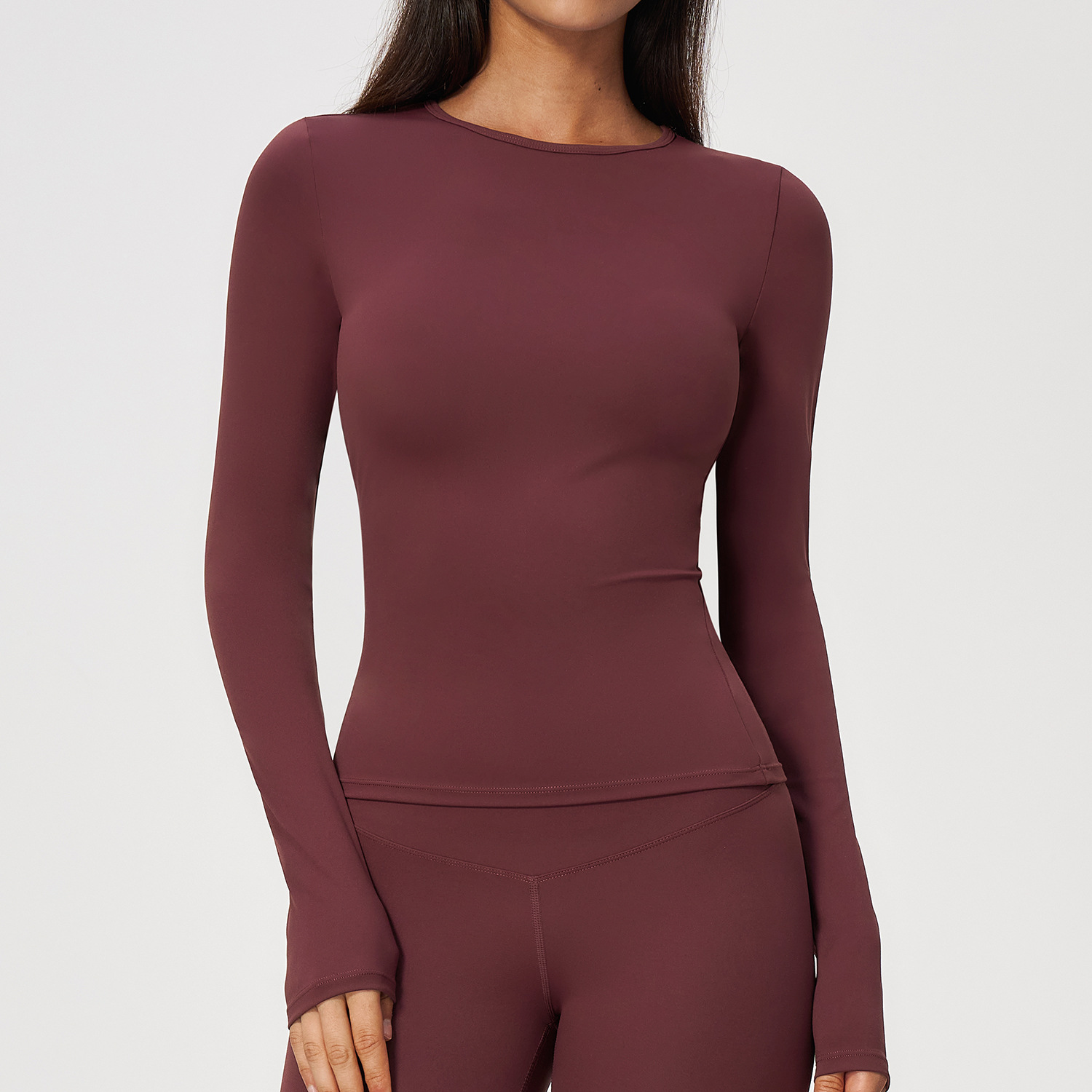 Custom Activewear Sportswear Clothing Manufacturers Womens Sportswear Yoga T-Shirt