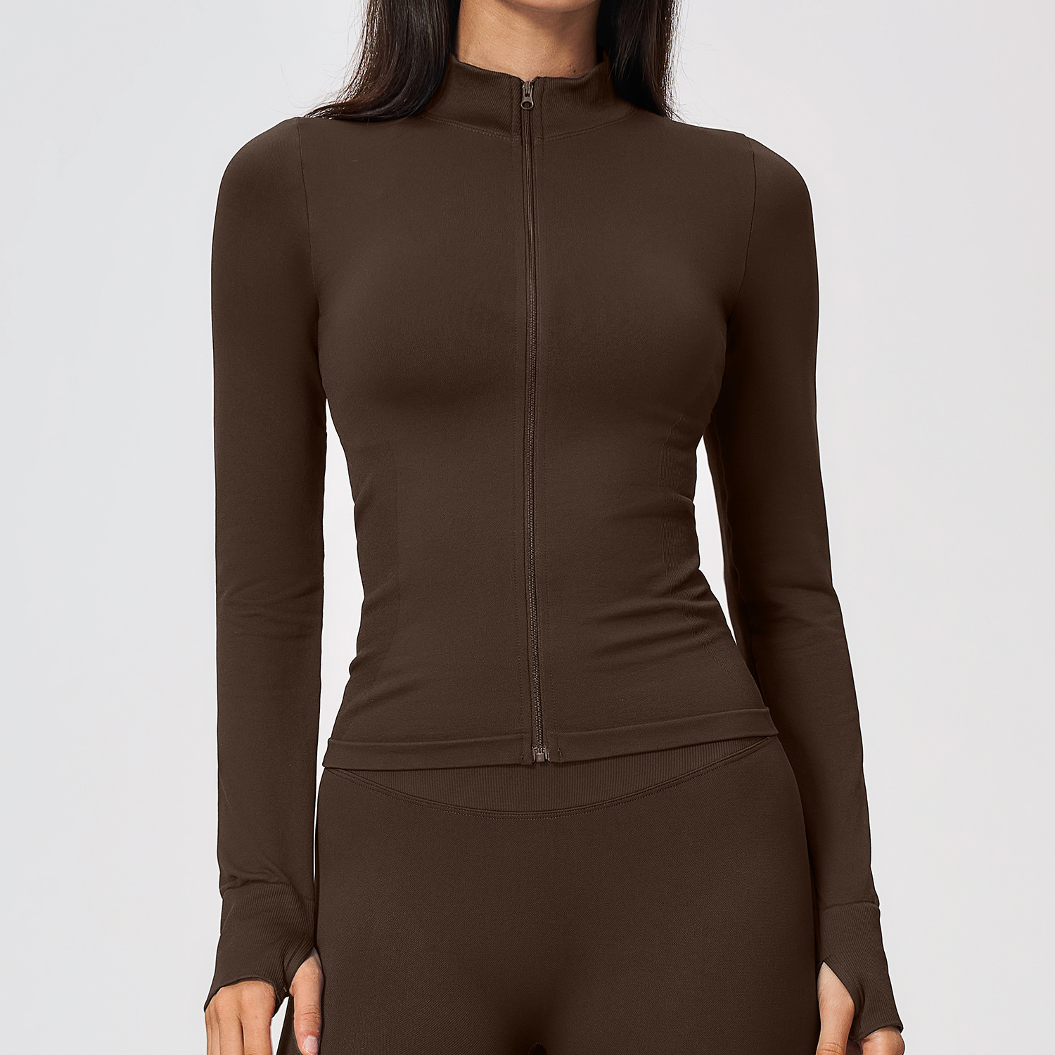 Women’s Gym Wear Manufacturer Custom Yoga Wear Manufacturer Shark Athletic Apparel Seamless Zi...